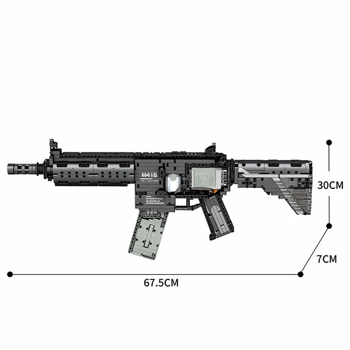 BrickStriker™ M416 Military Electric Assault Rifle