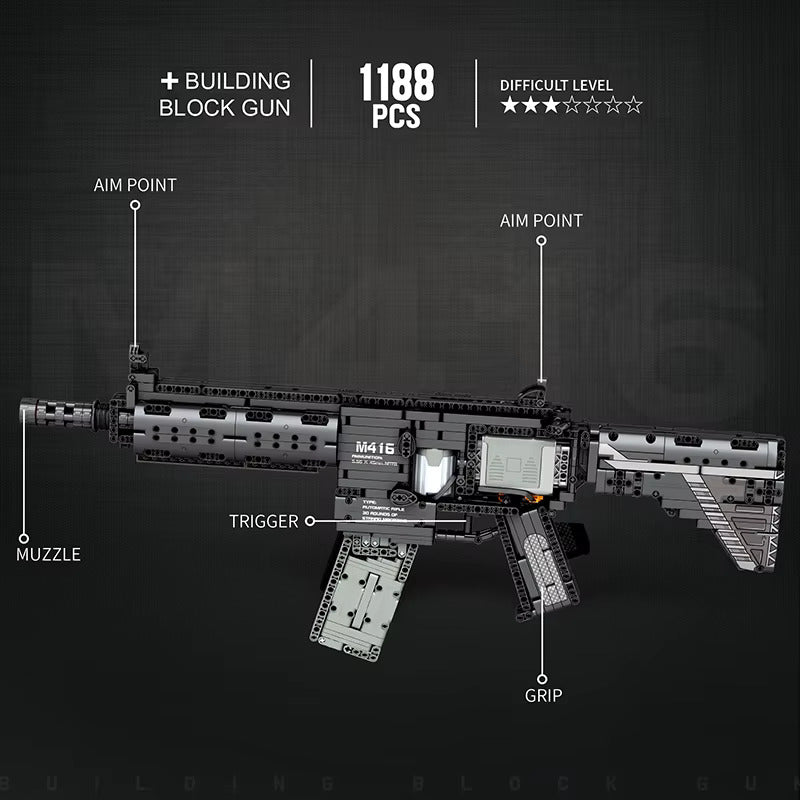 BrickStriker™ M416 Military Electric Assault Rifle